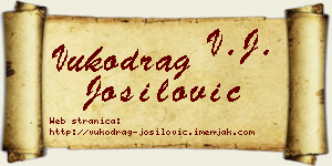 Vukodrag Jošilović vizit kartica